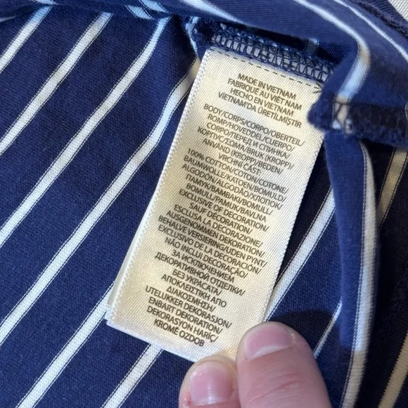 Polo by Ralph Lauren Navy Striped Men's Soft TShirt - Picture 6 of 7